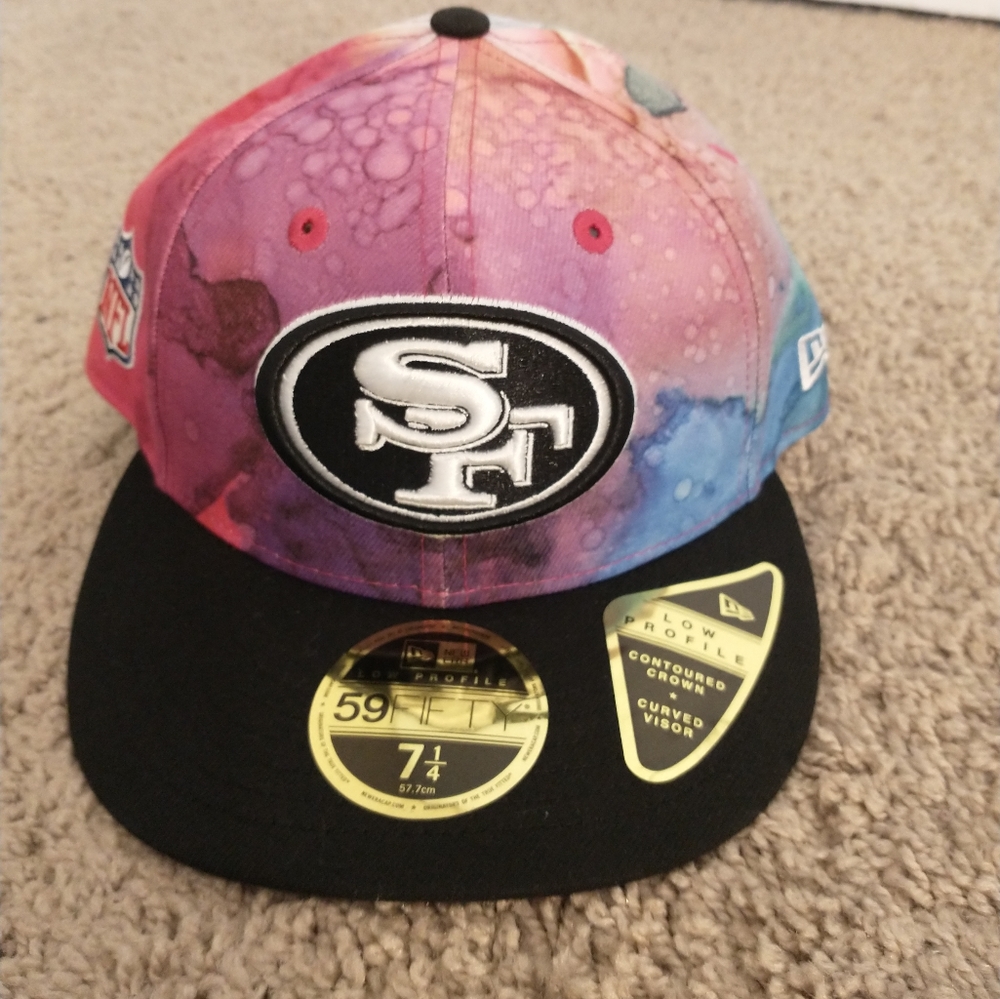 New Era 59Fifty San Francisco 49rs Low Profile Hat size:7 1/4 color:multicolor